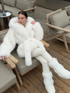 Women's Thick Warm Hooded Winter Plush Coat