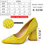 Women's Pointed Toe Spike Heel Pumps and Handbag Set