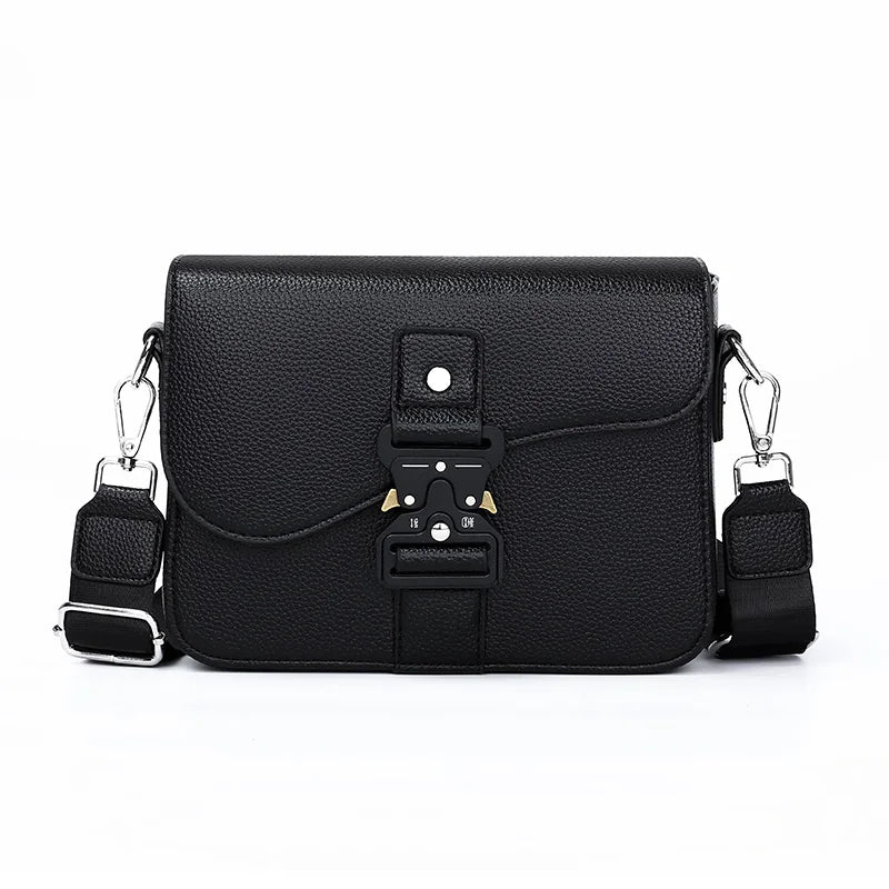 Men's Fashion PU Leather Minimalist Crossbody Messenger Bag