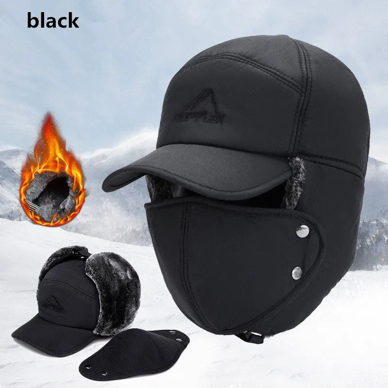 Unisex Winter Thermal Faux Fur Baseball Trapper Hat
