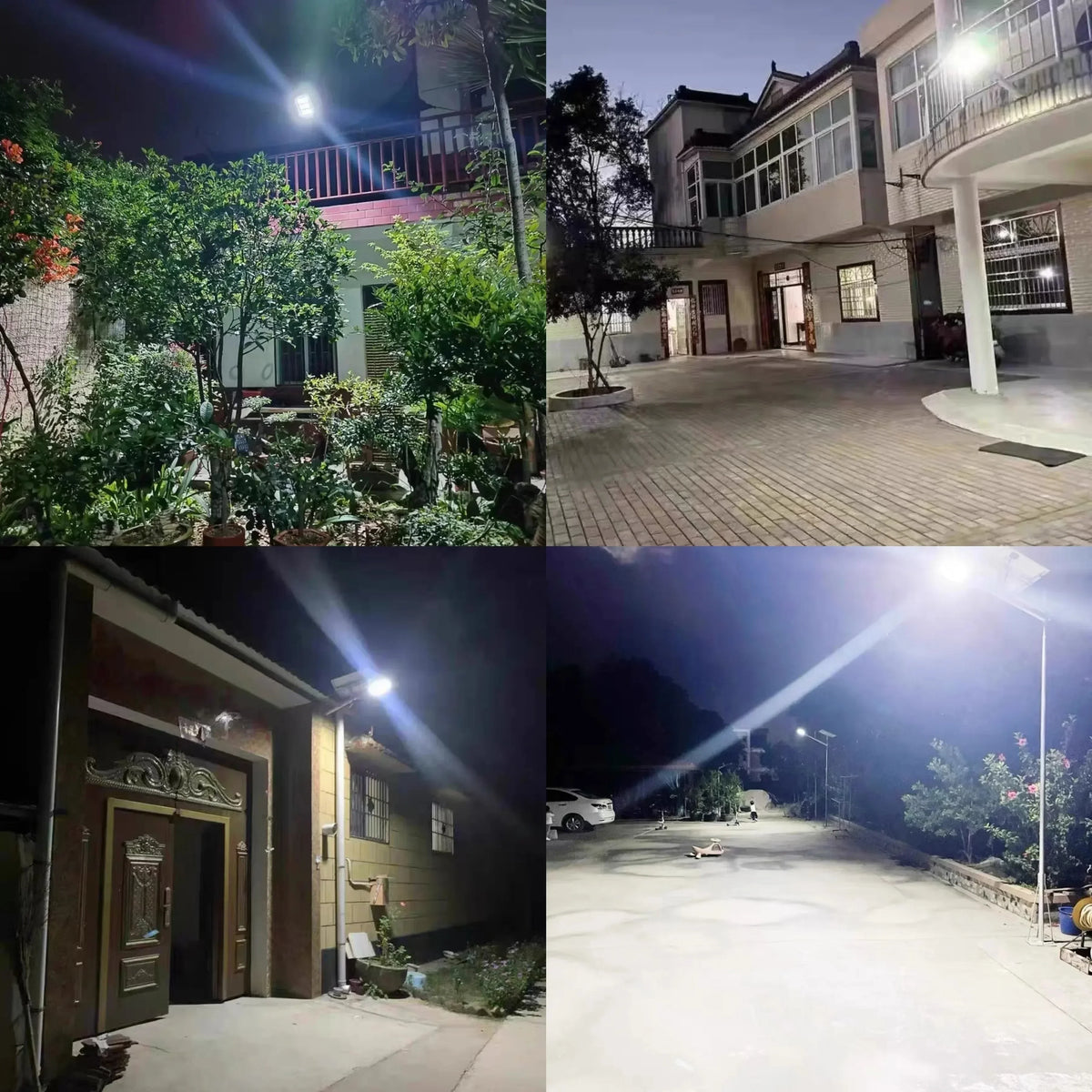 Outdoor Solar Motion Sensor Light and Waterproof LED Garden Lamp