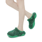 Women's Rhinestone Clogs Summer Beach Sandals EVA Lightweight