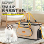 Water-Resistant Foldable Outdoor Pet Carrier Bag Breathable Tote for Cats and Small Dogs