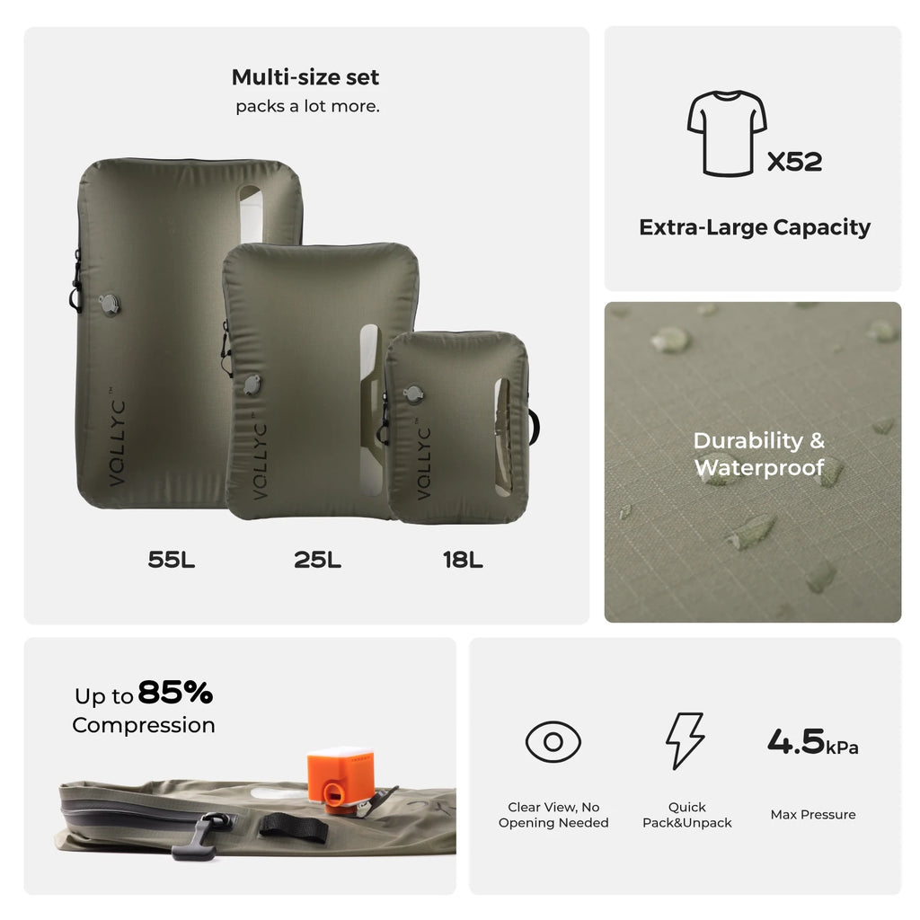 Vacuum Storage Bag and Travel Compression Luggage Bag