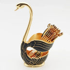 Swan Tableware Holder and Stainless Steel Utensil Stand