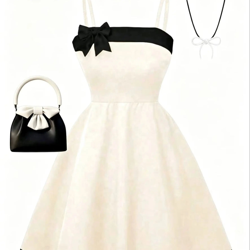 Girls' Bow Summer Dress B1180