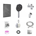 Stainless Steel Rain Shower Head and Handheld Spray Combo