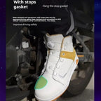 Men's Fashion Leather Breathable Anti-Slip Motorcycle Ankle Boots