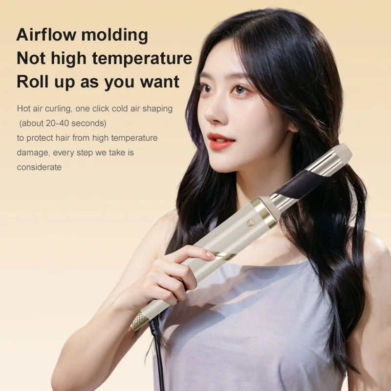 9-in-1 Hair Dryer Hot Comb Curling Iron Straightener Set