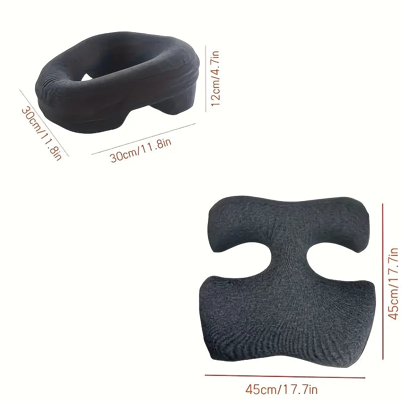 Ergonomic Contoured Massage Pillow for Face and Body Support