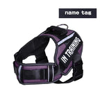Adjustable Nylon Dog Harness with Neck Guard and Reflective Breathable Mesh Vest