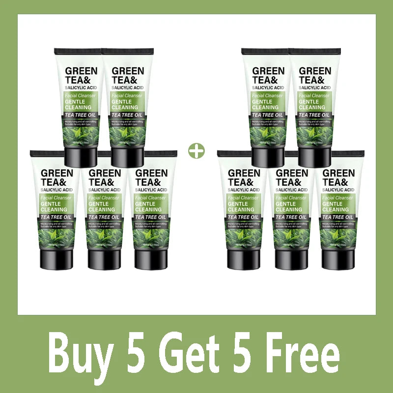 Men's Green Tea & Salicylic Acid Deep Cleansing Face Wash 2.1 oz