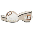 Women's Platform Wedge Sandals with Buckle Detail, Casual Summer Wear