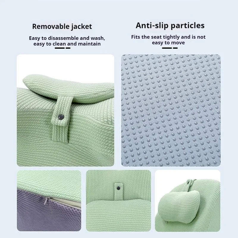 Ergonomic Memory Foam Bed Wedge Pillow with Neck Support