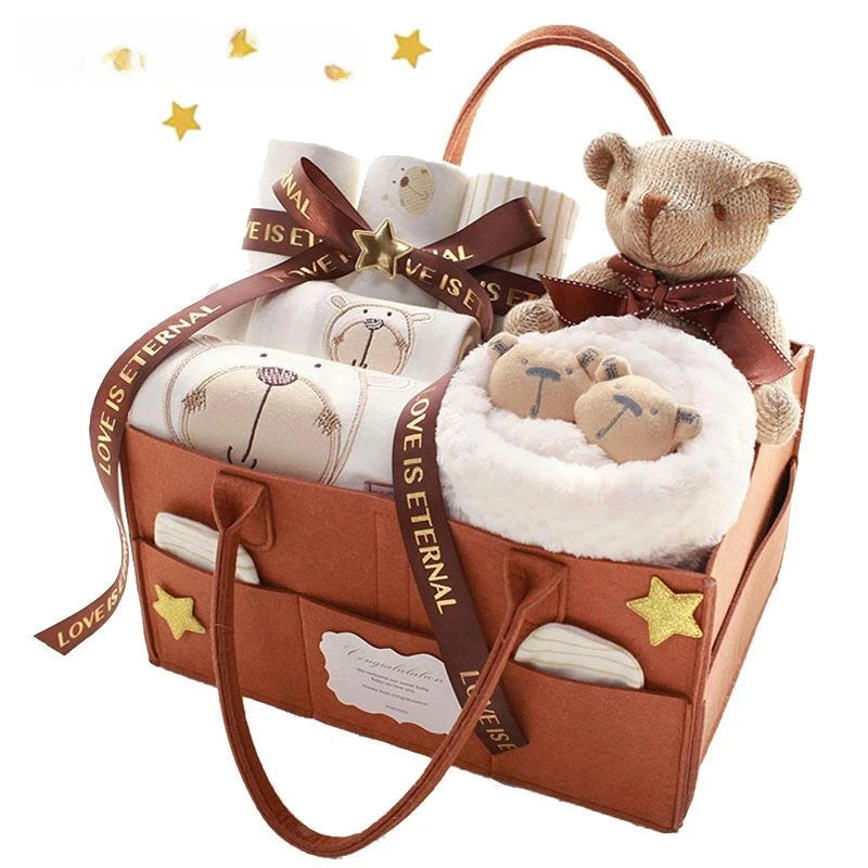 Unisex Cotton Newborn Clothes and Baby Gift Set 14-Piece