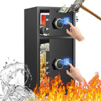 Large Fingerprint Home Safe and Fireproof Security Box