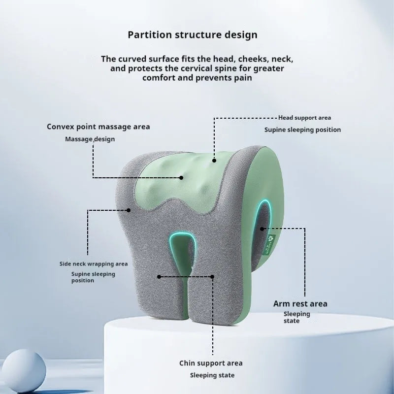 Ergonomic Memory Foam Office Chair Headrest Pillow Neck Support