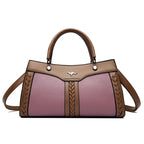 Women's Multi Layered Soft Leather Shoulder Crossbody Bag