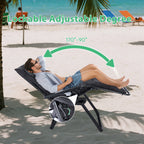 Zero Gravity Camping Lounge Chair and Folding Patio Recliner