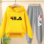 Kids' Pullover Hoodie Sweatshirt Pants Two-Piece Set