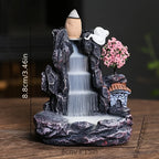 Mountain River Waterfall Backflow Incense Burner and Tabletop Ornament