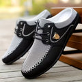 Men's Breathable Mesh Slip-On Mules Outdoor Casual Sandals