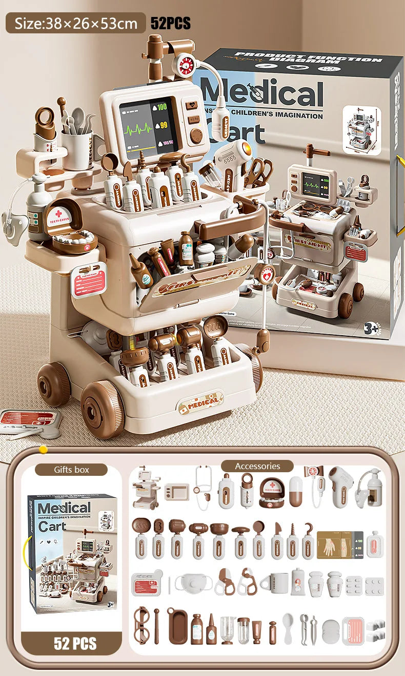 Kids' Doctor Play Set with Stethoscope Medical Toy Kit