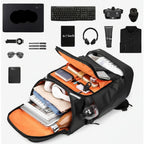 Men's Fashion Oxford Large Capacity 17 Inch Laptop Travel Backpack