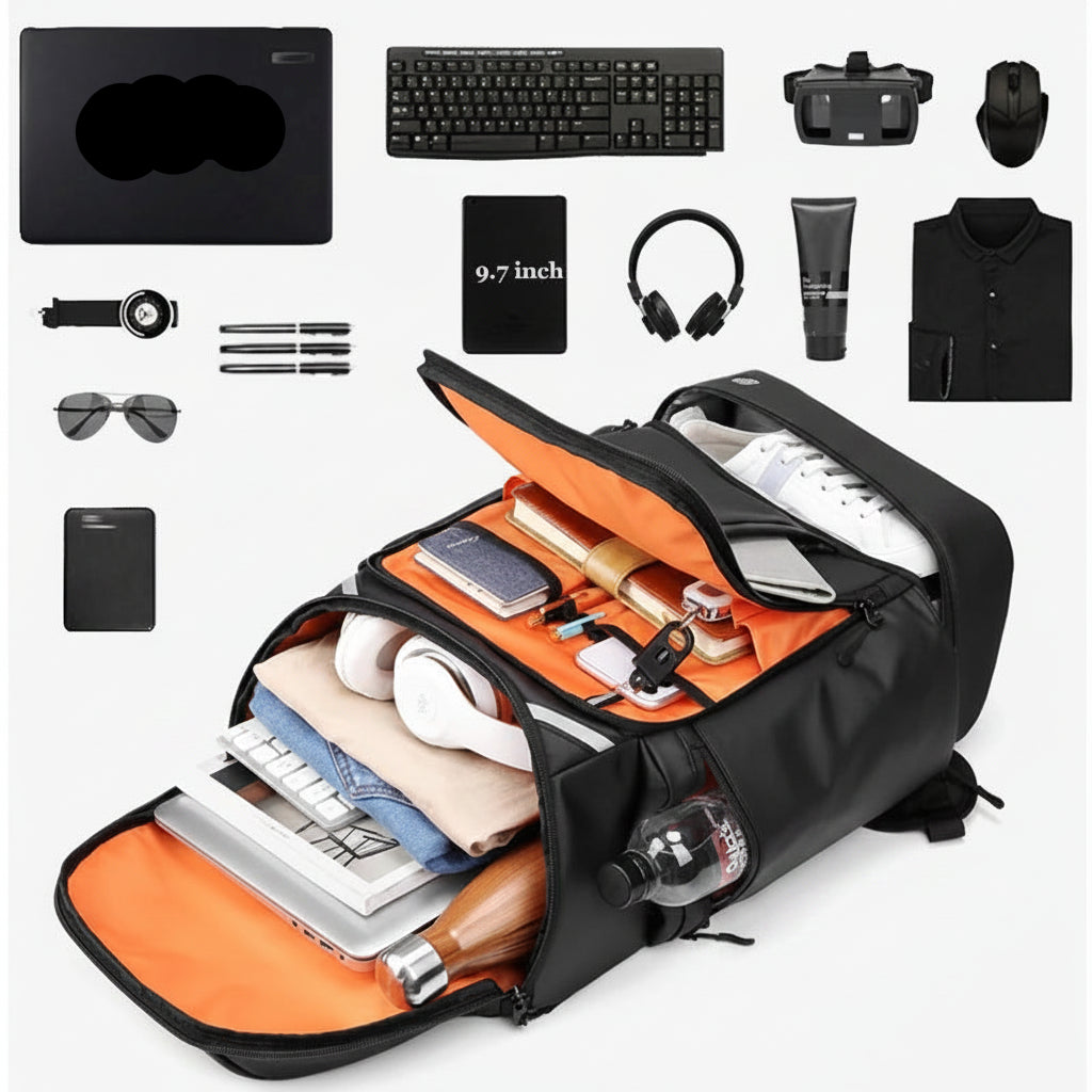 Men's Fashion Oxford Large Capacity 17 Inch Laptop Travel Backpack