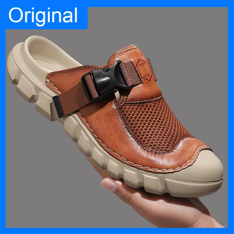 Men's Casual Mesh Sandals Anti-Slip Breathable Water Beach Shoes