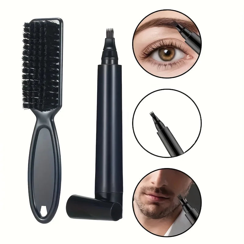 Men's Waterproof Beard Filling Pen Shaping Kit