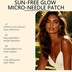 Unisex Microneedle Sunless Tanning Glow Patches 14 Count