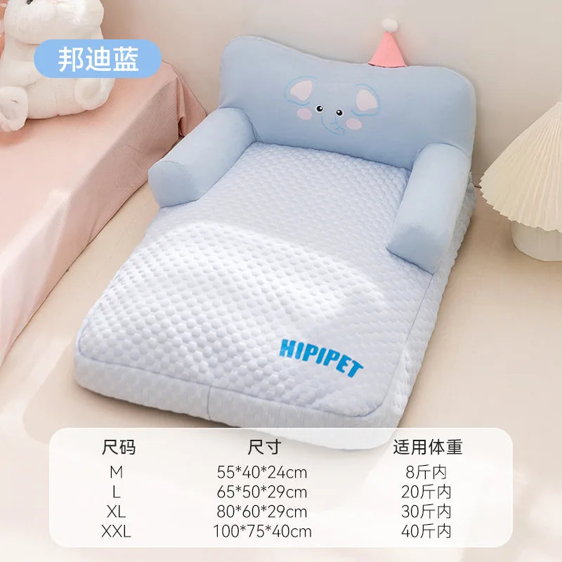 Warm Fleece Pet Sofa Bed and Winter Sleeping Kennel Mat Cushion