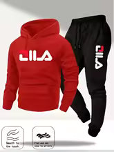 Men's Casual Hoodie and Sweatpants Two Piece Tracksuit Set