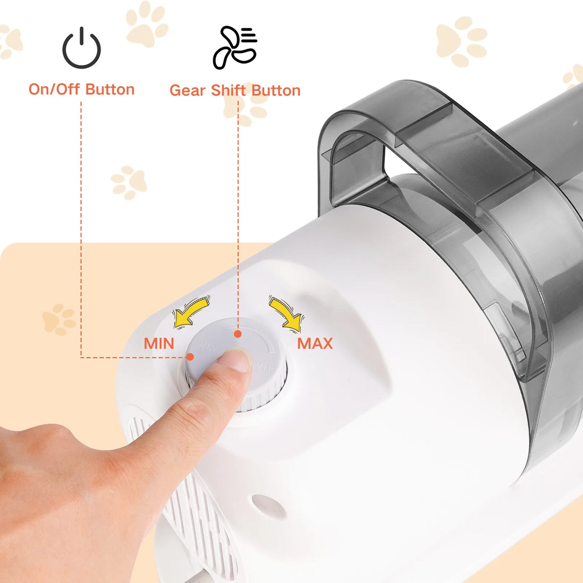 Dog Grooming Vacuum Kit with 2.4-Quart Dust Cup