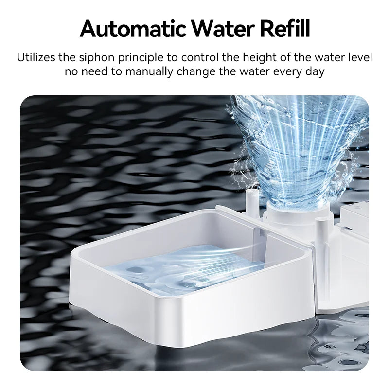 Automatic WiFi Pet Feeder and Water Fountain 2-in-1 Smart App Control