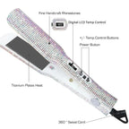 RUCHA Tourmaline Ceramic Hair Straightener 2-inch Titanium Flat Iron