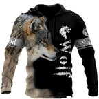 Unisex Colorful Flame 3D Print Pullover Hoodie Sweatshirt
