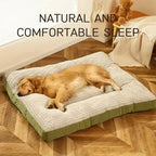 Corduroy Dog Bed Mat Oversized Washable Cushion for Medium and Large Dogs