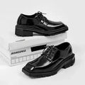 Men's Platform Leather Business Casual Dress Shoes