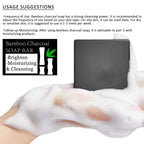 Women's Bamboo Charcoal Deep Cleansing Face Body Soap Bar 3.5 oz