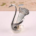 Swan Tableware Holder and Stainless Steel Utensil Stand