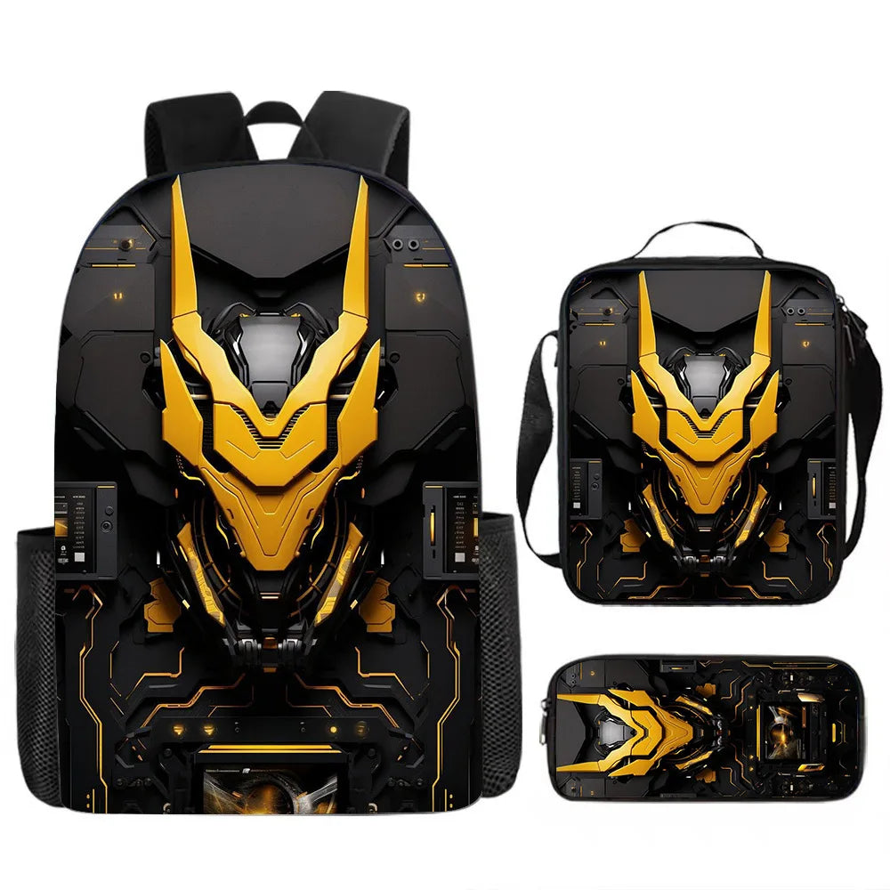 Kids' Fashion Oxford 3D Print School Backpack Set