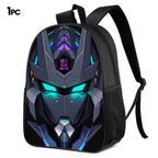 Unisex Futuristic Mecha Backpack 3-Piece Bag Set