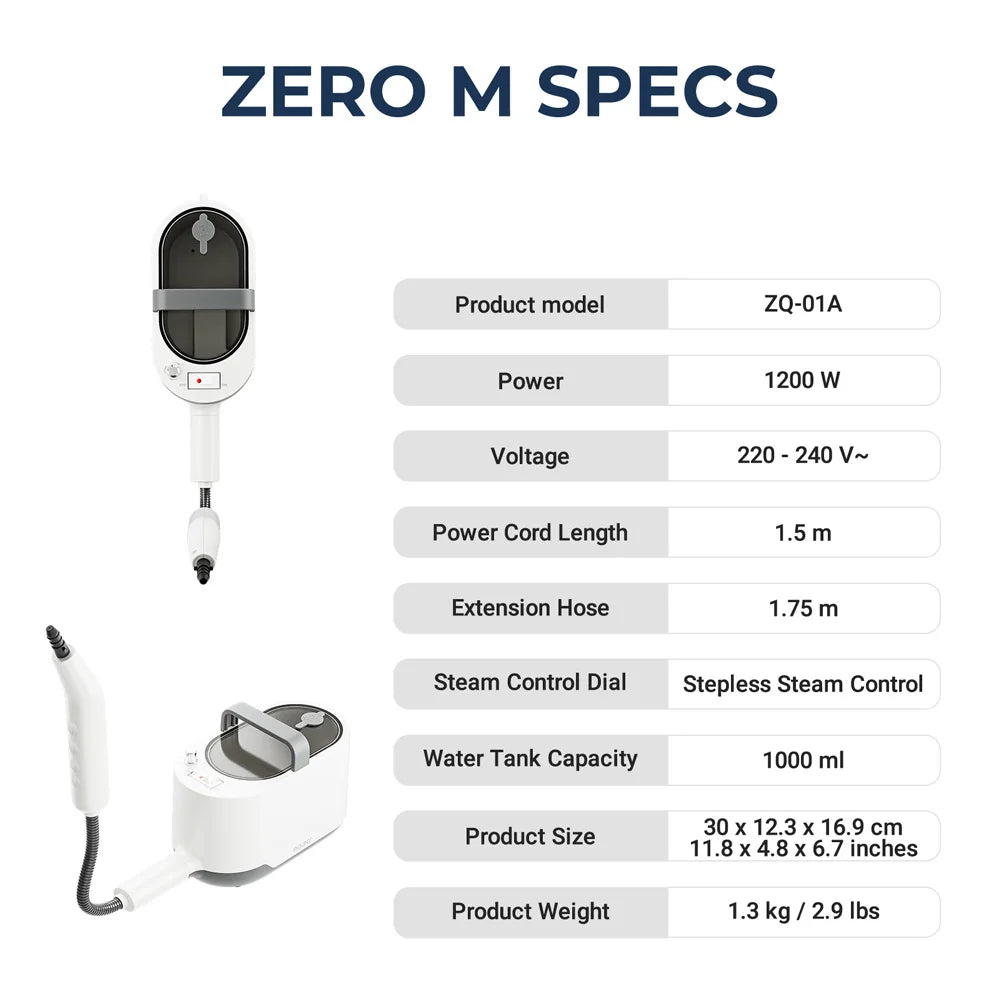 Portable Handheld High Pressure Steam Cleaner with Multi-Surface Accessories 1200W