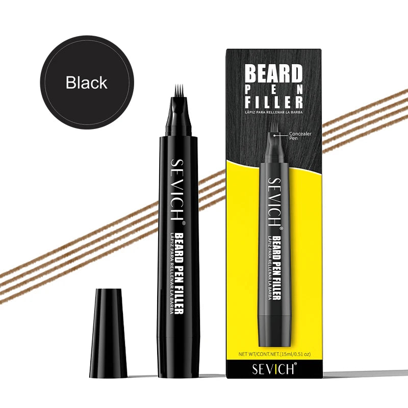 Men's Waterproof Beard Filling Pen 0.05 oz