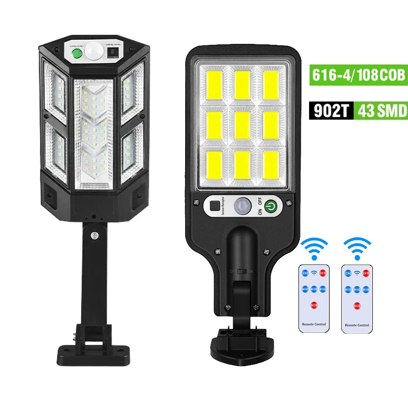 Outdoor Solar Motion Sensor Light and Waterproof LED Garden Lamp