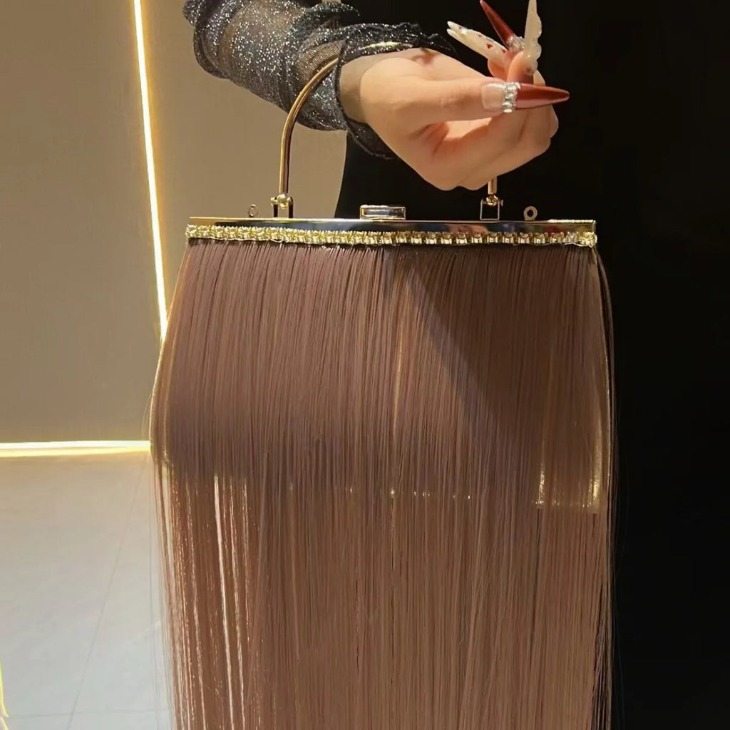 Women's Pleated Shell Pattern Clutch Shoulder Handbag