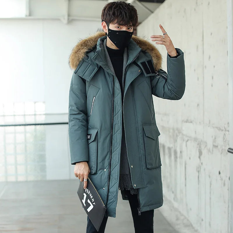 Men's Thick Warm Hooded Winter Parka Coat