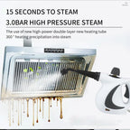 Portable Handheld High Pressure Steam Cleaner with Multi-Surface Accessories 1050W